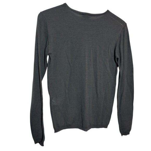 Bitte Kai Rand Merino Wool Sweater Women’s Size Small Dark Gray Lightweight Knit - Picture 3 of 11